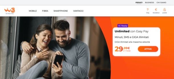 WINDTRE Unlimited Easy Pay