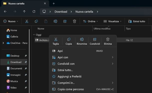 Come aprire file 7z gratis su PC