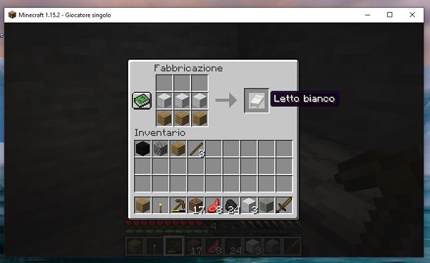 Letto Minecraft