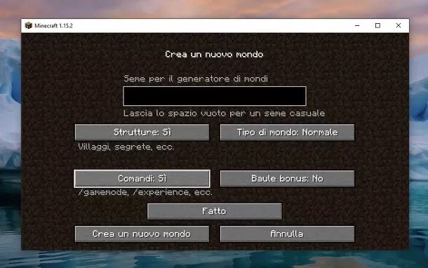 Comandi Minecraft Java