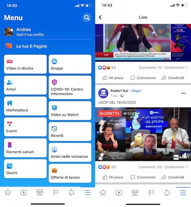 Come vedere una diretta Facebook