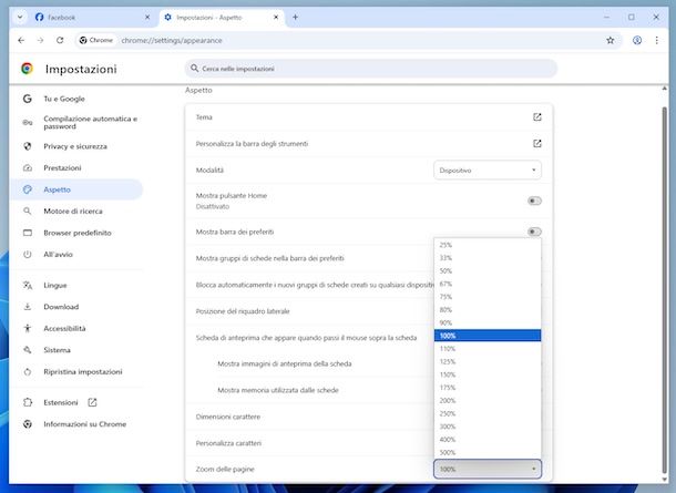 Chrome Facebook