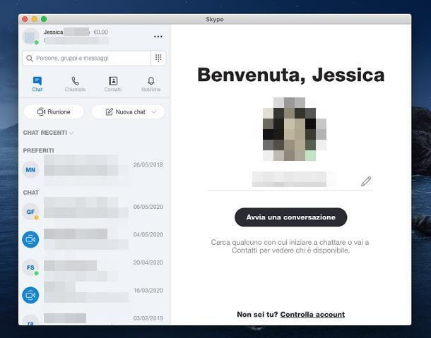 Come attivare Skype su Mac