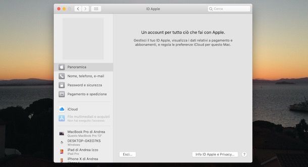 Come modificare ID Apple su Mac