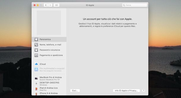 Come modificare ID Apple su Mac