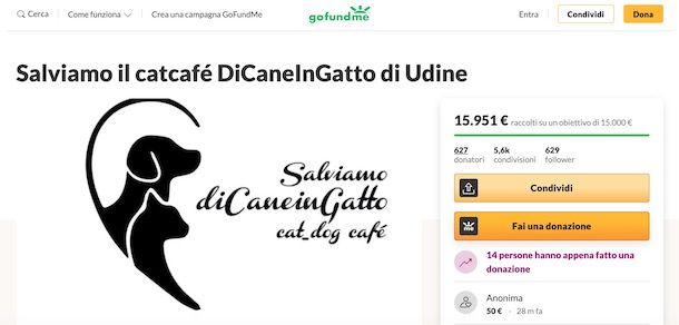 Come fare una donazione su GoFundMe