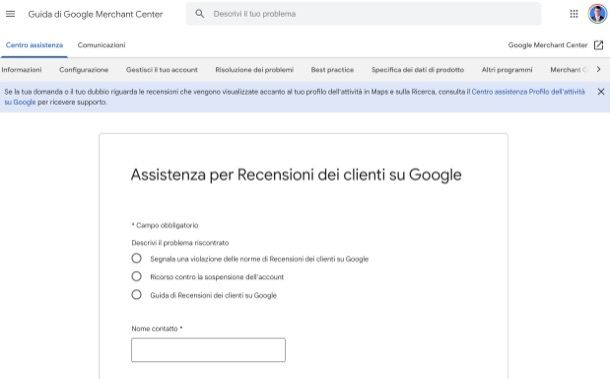 Come contattare Google recensioni