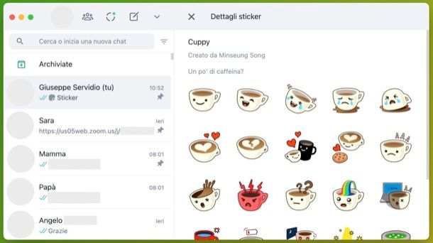Adesivi WhatsApp computer