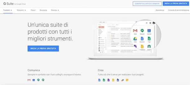 Come accedere a G Suite da computer