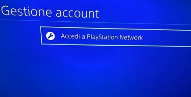 Accedi a PSN