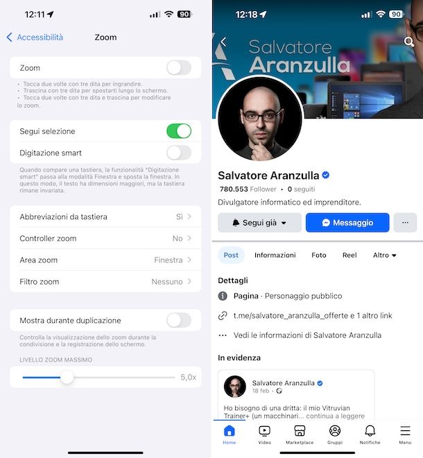 Facebook iPhone