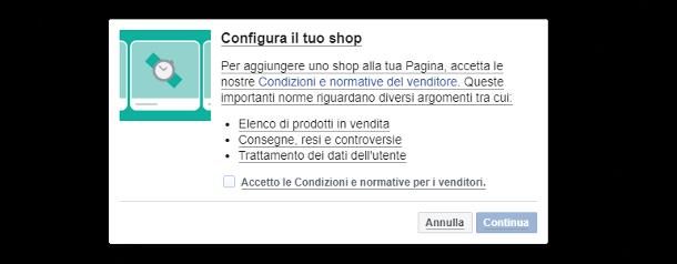 Come attivare Facebook Shops