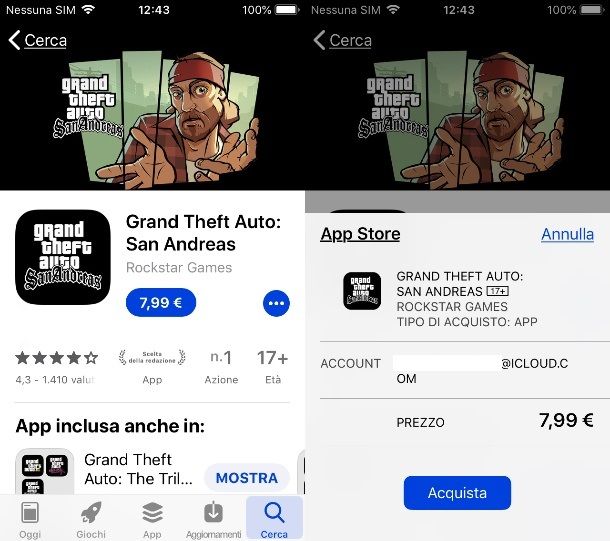 GTA San Andreas su iPhone