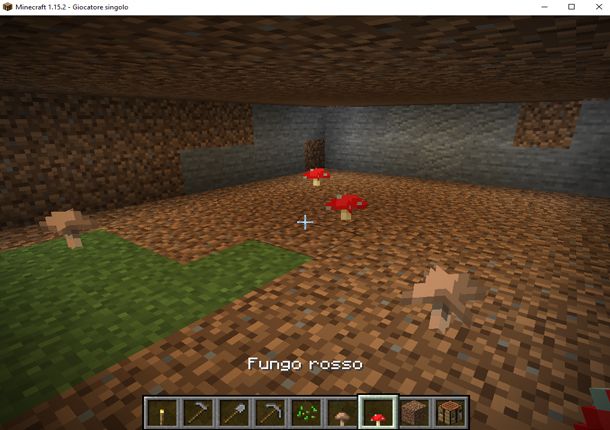 Coltiva i funghi in Minecraft