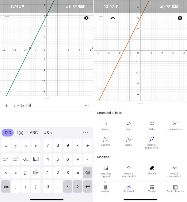 Calcolatrice Grafica GeoGebra