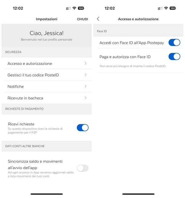 Come accedere all'app Postepay