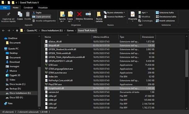 Installare ScriptHook V su GTA 5
