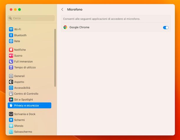 Impostazioni di Sistema macOS