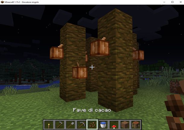 Coltiva il cacao in Minecraft