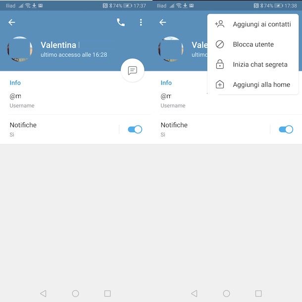 Come aggiungere contatti su Telegram senza numero