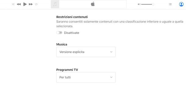 Togliere restrizioni Apple Music da browser