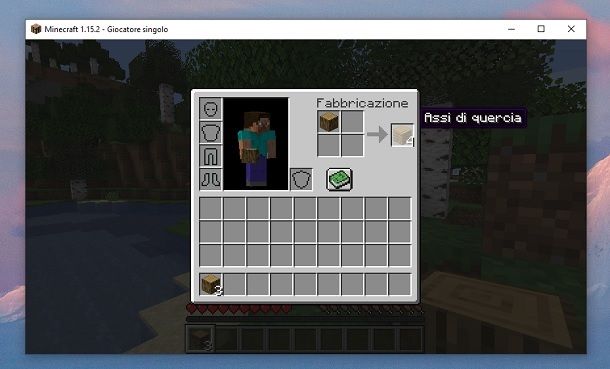 Assi di quercia Minecraft