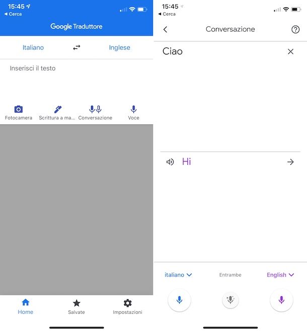 Google Traduttore iOS