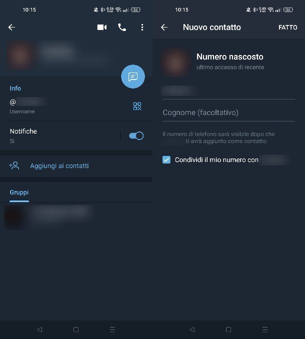 Come aggiungere contatti su Telegram senza numero