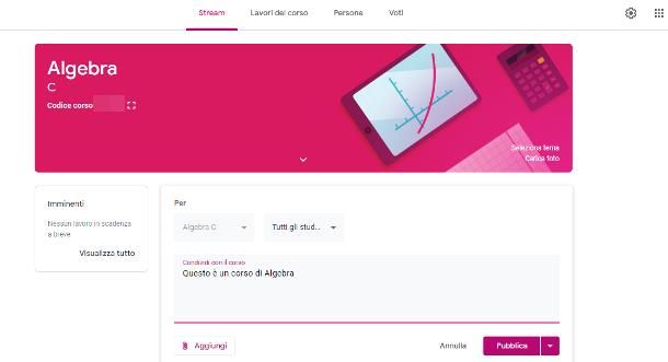 Come usare Google Classroom docenti