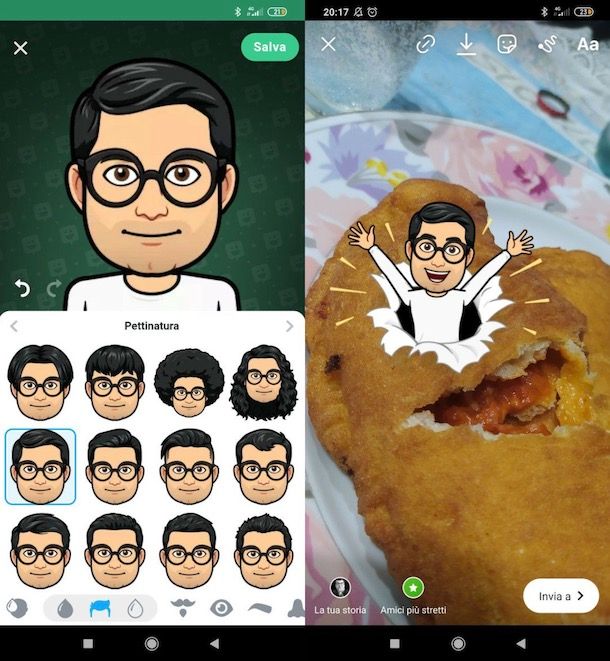 Mettere Memoji su Instagram Android