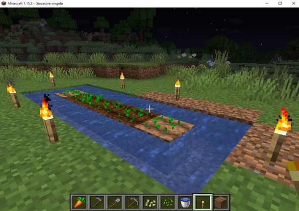 Pianta il grano in Minecraft