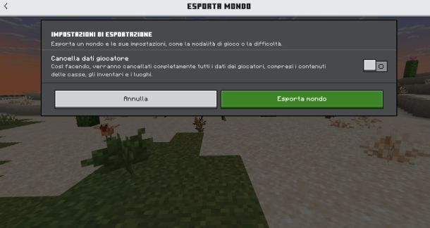 reinstallare Minecraft Bedrock Edition
