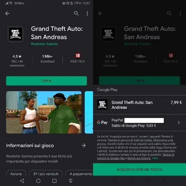 GTA San Andreas su Android