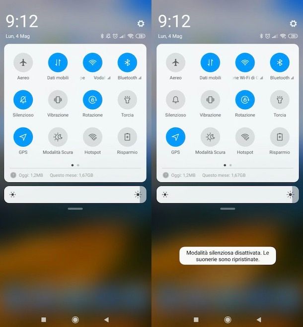 Attivare suoni di notifica