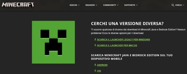 Come reinstallare Minecraft Java Edition
