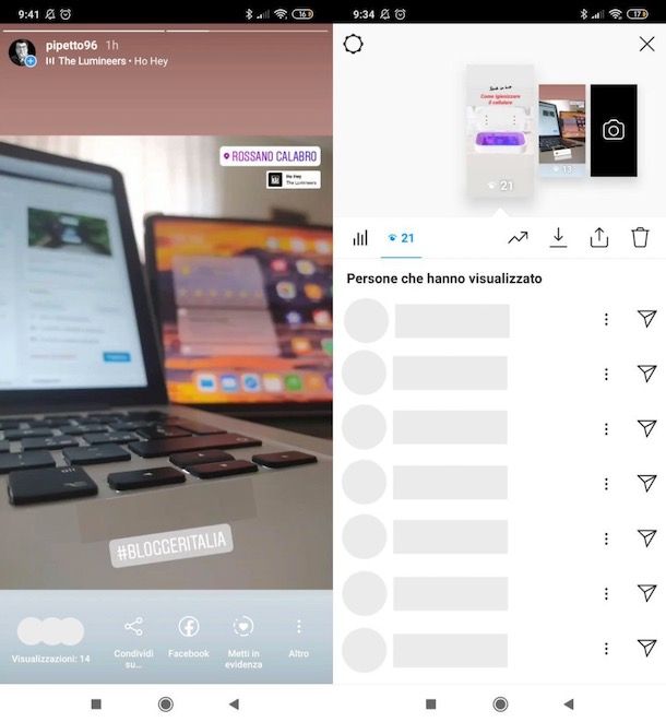 Analizzare visualizzazioni storie Instagram