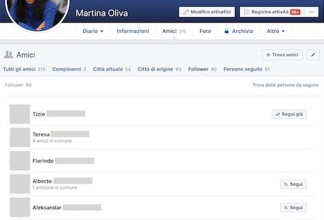 Vedere follower Facebook da computer