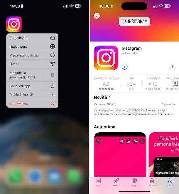 Instagram iPhone