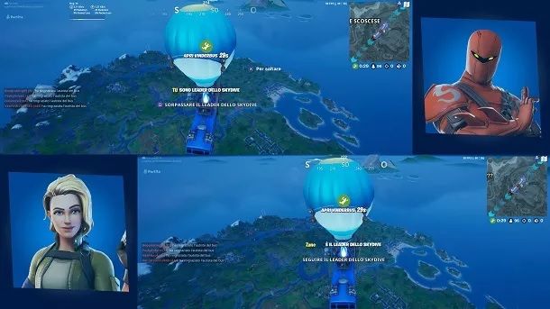 Split screen Fortnite