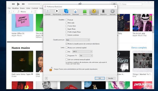Come togliere le restrizioni su Apple Music PC Windows