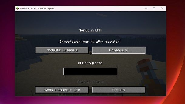 Attivare comandi Minecraft Java Edition