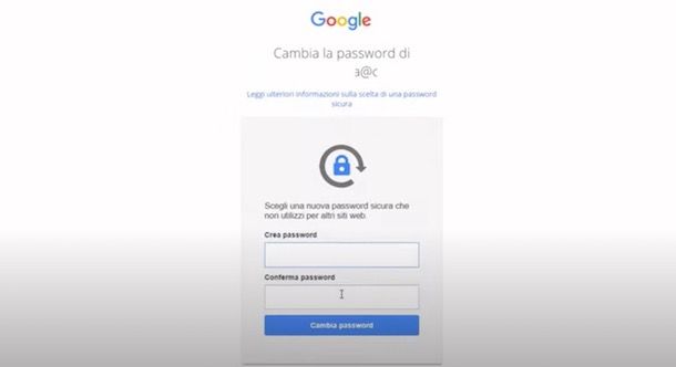 Cambiare password primo accesso G Suite for Education