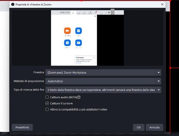 Come registrare Zoom con OBS