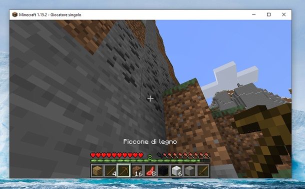 Carbone esterno Minecraft