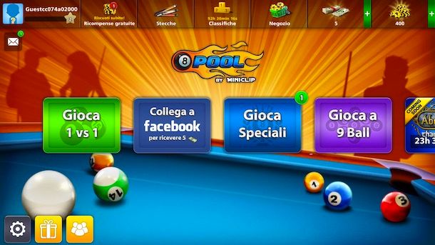 Cambiare nome su 8 Ball Pool