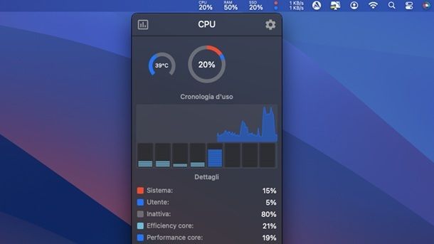 Stats macOS Temperatura Mac