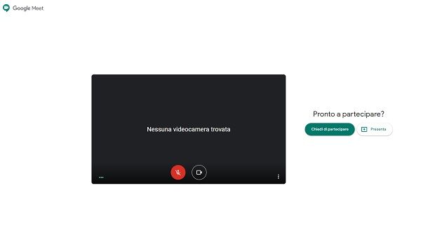 Accedere ad una conversazione su Google Meet