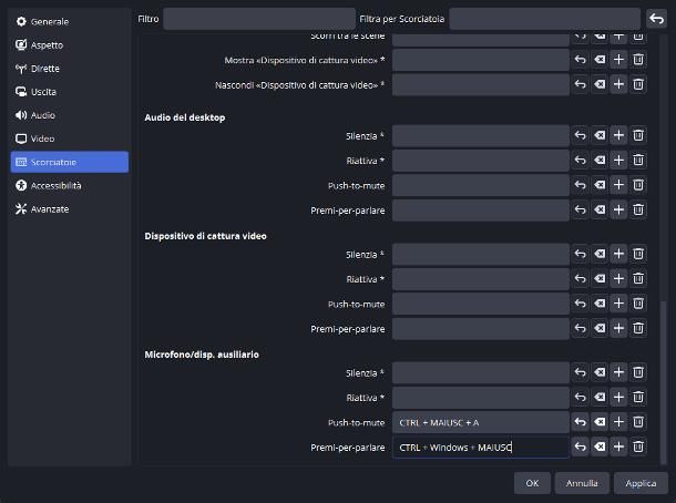 Come registrare con OBS