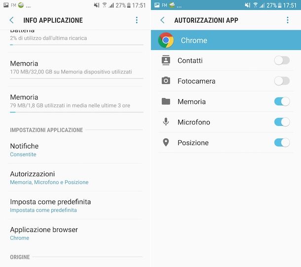 Impostazioni microfono Android