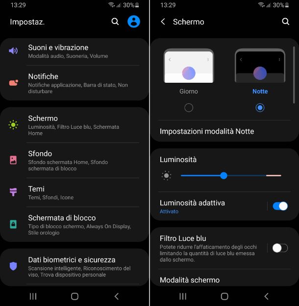 Samsung dark mode